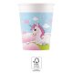 Party Pappbecher 200 ml 8 Stück Unicorn Castle