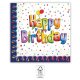 Party Servietten 33 x 33 cm 20 Stück "Happy Birthday" Multicolor