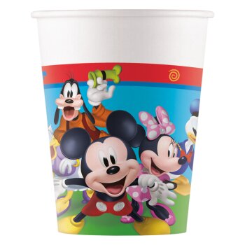 Party Pappbecher 200 ml 8 Stück Mickey Mouse rock...
