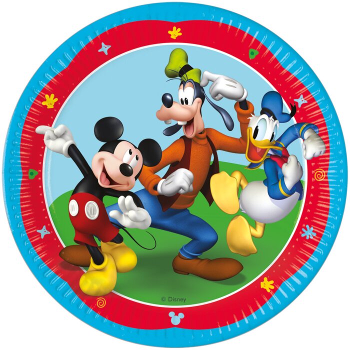 Javoli párty papierový tanier 23 cm - 8 kusov - Mickey Mouse rock the House