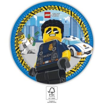 Party Pappteller 23 cm 8 Stück "LEGO" City...