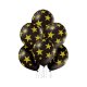 Ballon 30 cm 6 Stück - Black Star