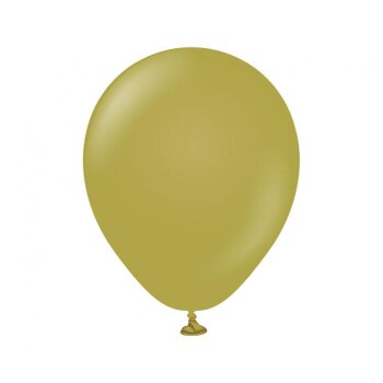 Ballon 12,5 cm 20 Stück - pastell oliv