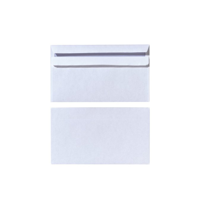 herlitz obálky, dlhé bez okienka - 100 ks - biele