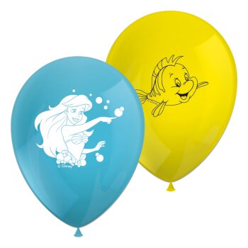 Ballon 28 cm 8 Stück - Princess Ariel
