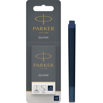 PARKER Großraum-Tintenpatronen QUINK schwarzblau...