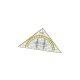 herlitz geometrický trojuholník, 16cm, s rukoväťou - priehľadný