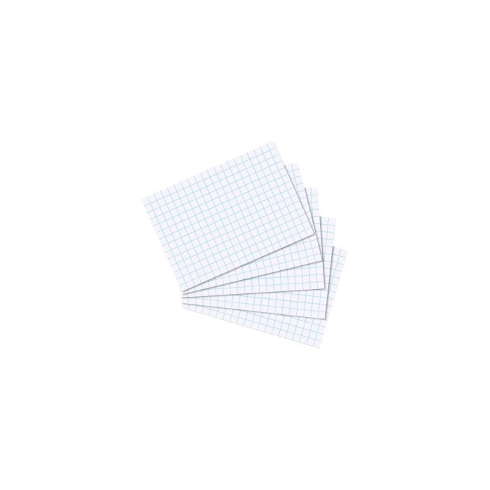 herlitz kartotékové / indexové kartičky, DIN A8, štvorčekové, biele, 100 ks