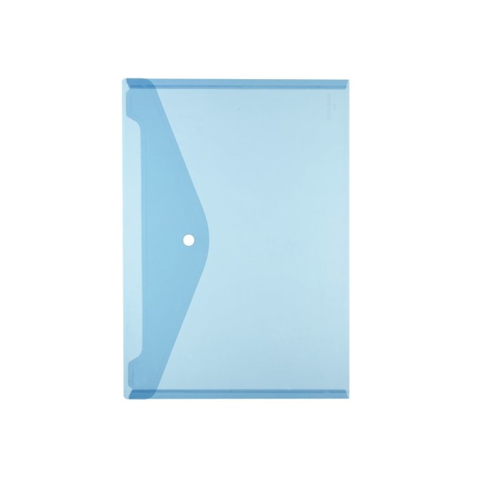 herlitz Dokumententasche, DIN A4, PP, transparent blau