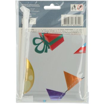 Folat Stehender Folienballon Ziffer / Zahl 2 - 72 cm Joyful Party