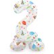 Folat Stehender Folienballon Ziffer / Zahl 2 - 72 cm Joyful Party