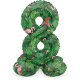 Folat Stehender Folienballon Ziffer / Zahl 8 - 72 cm Jungle Vibe