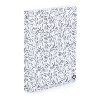 oxybag Notiz-Ringbuch A5 100 Blatt liniert White Leaves