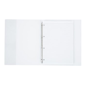 oxybag Notiz-Ringbuch A5 100 Blatt liniert White Leaves