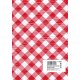 oxybag Kunstunterrichts-Tischdecke 65 × 50 cm rot-weiß kariert