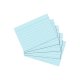herlitz kartotékové / indexové kartičky, DIN A6, linajkové, modré, 100 ks