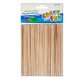 Craft with Fun drevené paličky prírodné 15 cm – sada 60 ks