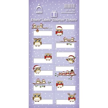 ARCH Weihnachtsaufkleber für Geschenke / Etiketten,...