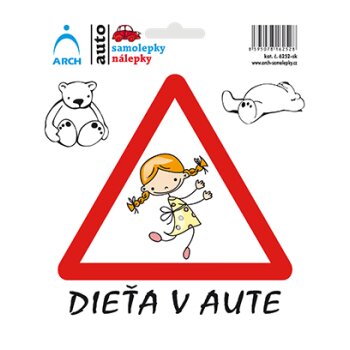 ARCH Samolepka "Dieťa v aute" - veselé...