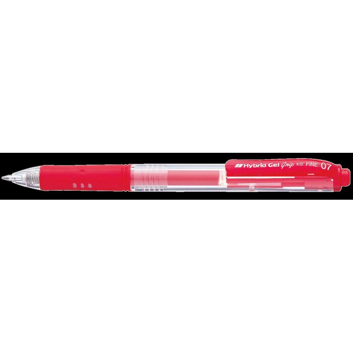 Pentel Gélové pero Hybrid Gel Grip K157, červené - Ergonomické gélové pero