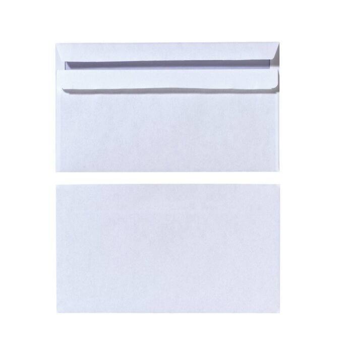 herlitz Briefumschlag, DIN lang, ohne Fenster, weiß 100 Stück