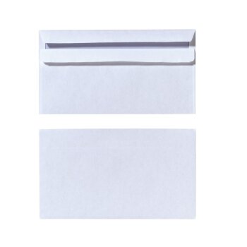 herlitz Briefumschlag, DIN lang, ohne Fenster, weiß...