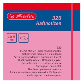 herlitz nalepovacie papieriky 75x75mm - 320 listov -...
