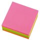 herlitz nalepovacie papieriky 75x75mm - 320 listov - čisté - neónové farby - ružová, žltá, zelená, oranžová