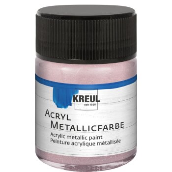 KREUL Acryl Metallicfarbe Roségold 50 ml
