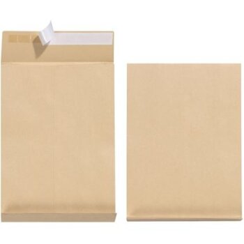 herlitz Faltenversandtasche, DIN B4, ohne Fenster, braun...