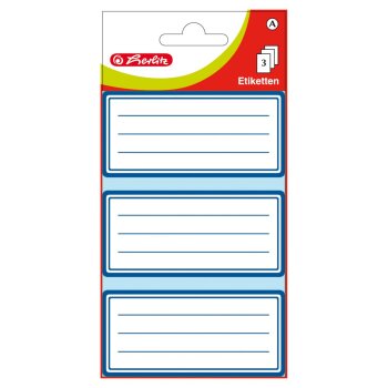 herlitz knižné etikety - 68 x 37 mm - biele s...