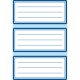 herlitz knižné etikety - 68 x 37 mm - biele s modrým rámom