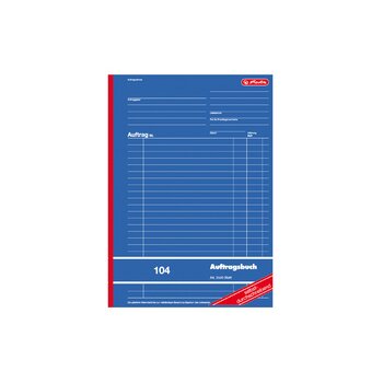 herlitz Formularbuch "Auftrag 104", DIN A4, 2 x...
