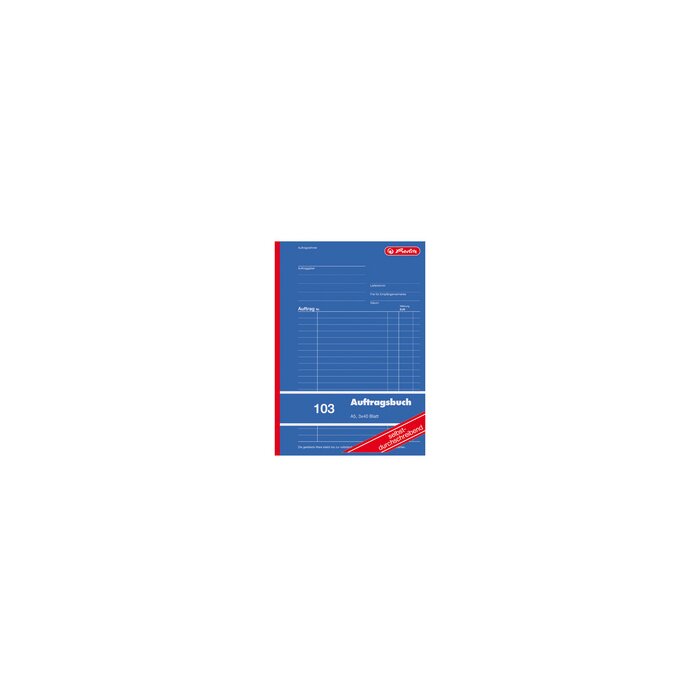 herlitz formulárová kniha "objednávka 1023 - A5 - 3 x 40 listov