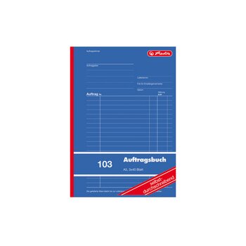 herlitz Formularbuch "Auftrag 103", DIN A5, 3 x...