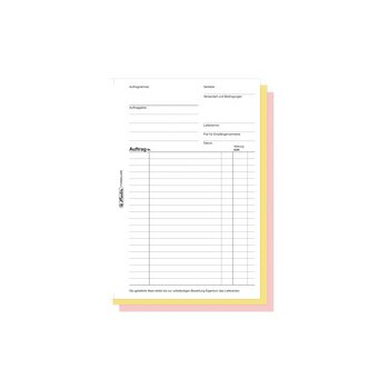 herlitz Formularbuch "Auftrag 103", DIN A5, 3 x...