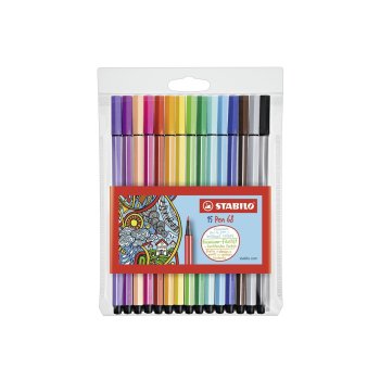 STABILO Pen 68 premium - fixky - 15 rôznych farieb