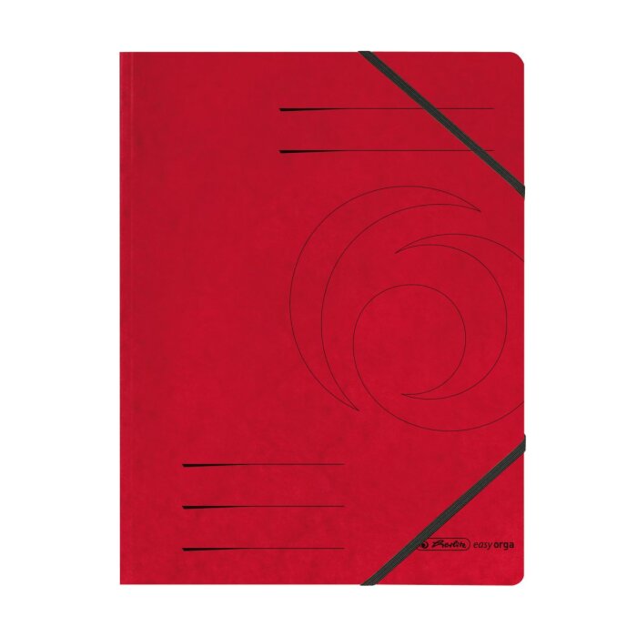 herlitz Eckspannmappe easy orga DIN A4 rot