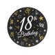 B&C Happy Birthday papierové taniere - 18 cm, 6 ks