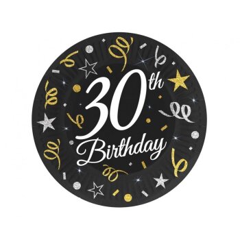 B&C Happy Birthday 30 papierové taniere - 18...