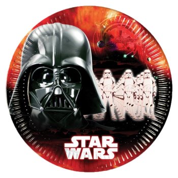 Star Wars Dark Force papierové taniere, 8 kusov,...