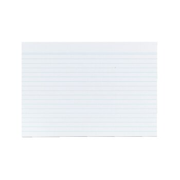 herlitz kartotékové / indexové kartičky - A5 - 100 ks - linajkové - biele