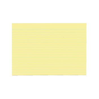 herlitz Karteikarten, DIN A5, liniert, gelb 100er