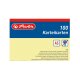 herlitz Karteikarten, DIN A5, liniert, gelb 100er
