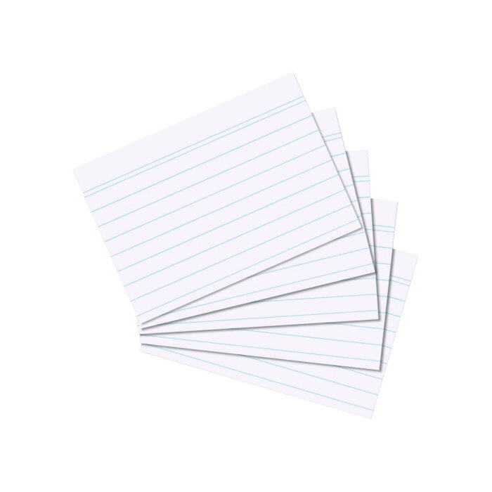 herlitz Karteikarten, DIN A7, liniert, weiss 100er