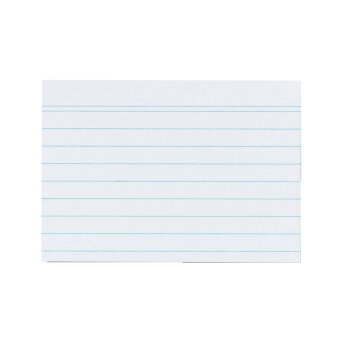 herlitz Karteikarten, DIN A7, liniert, weiss 100er