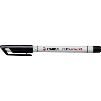 STABILO OHPen universal - fóliové pero - rozpustné vo vode - veľmi jemný hrot - samostatné - čierne
