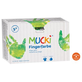 KREUL MUCKI Fingerfarbe 6er Set 150 ml