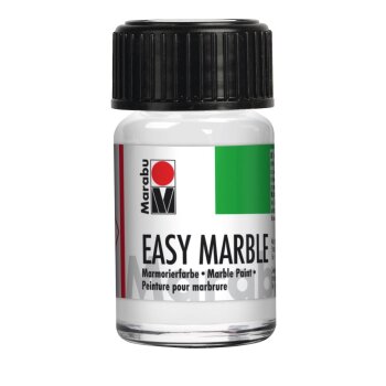 Marabu Mramorovacia farba Easy Marble, 15 ml, Biela 070