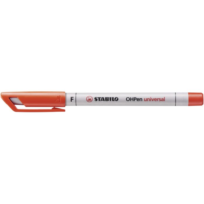 STABILO OHPen universal - fóliové pero - rozpustné vo vode - jemný hrot - samostatné - červené